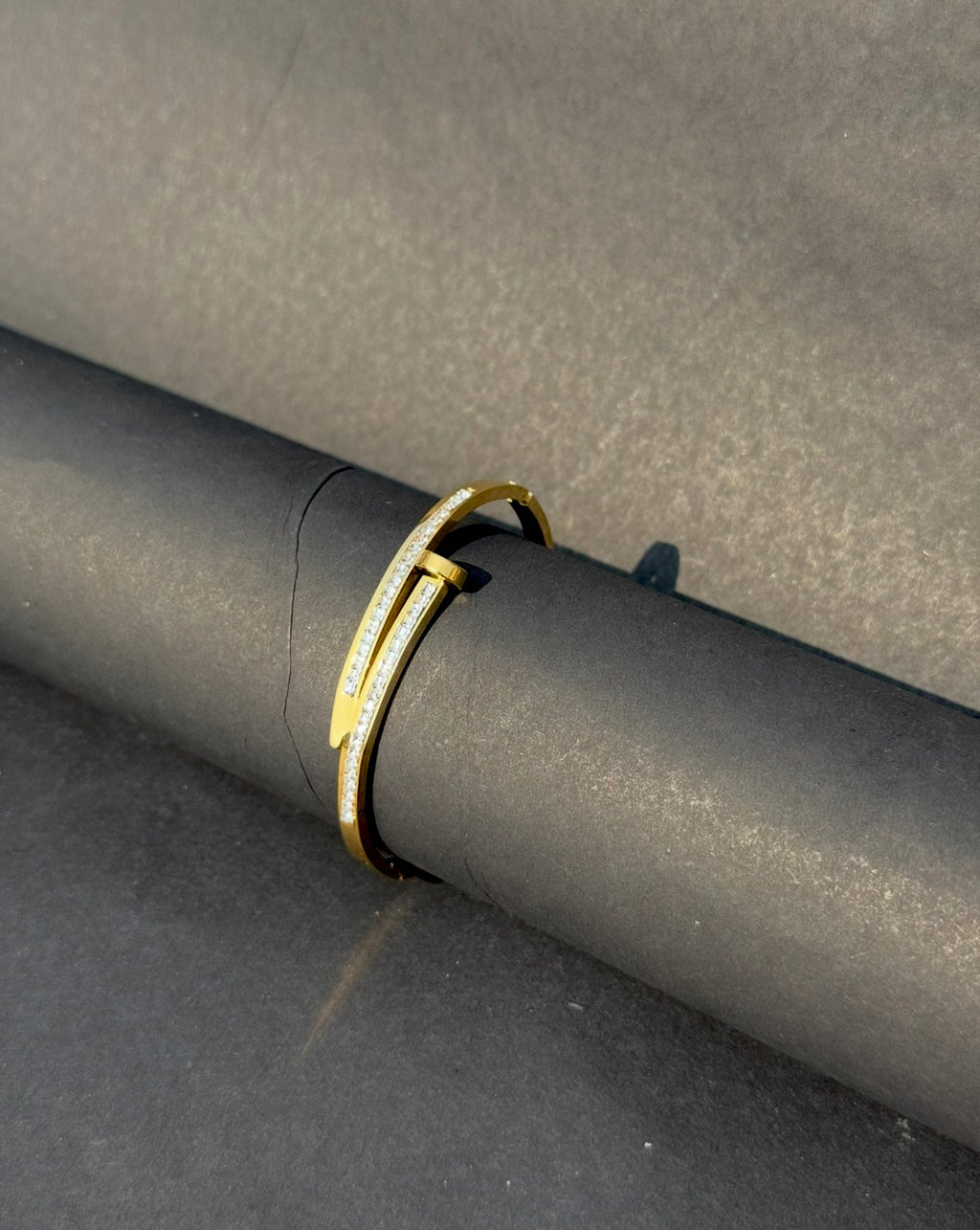 Nail bangle bracelet