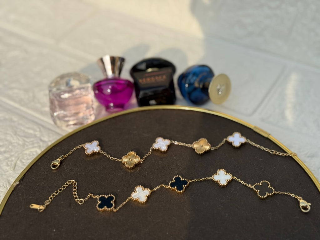 Clover bracelet White-gold