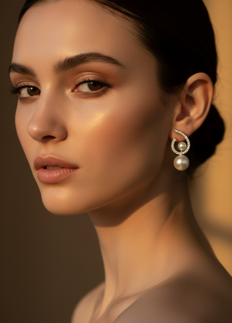 Classic pearl drop earrings