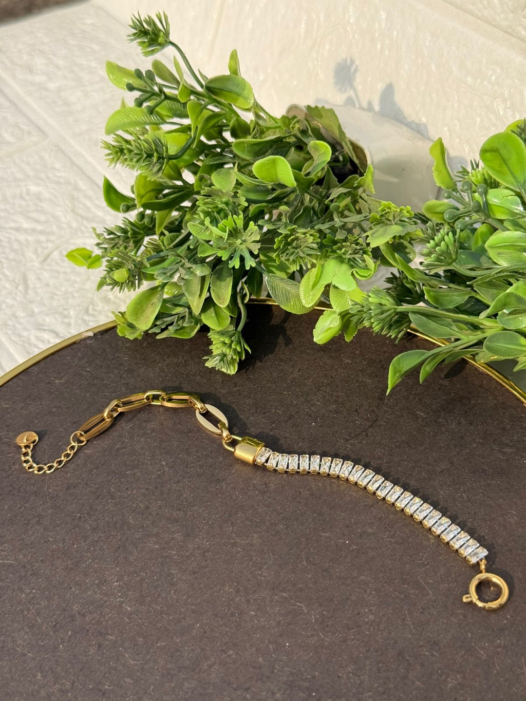 Stone paved bracelet