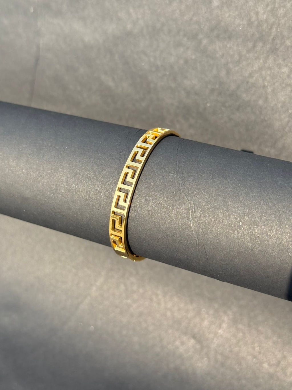 Gold geometric bracelet